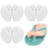 MANJIAMEI Toe Covers, Sandal Insoles, 3-Pair Set, Protects Toes, Prevents Slippage, Shock Absorption, Transparent, Unisex