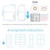 500/800PCS 40*30mm 40*60mm Thermal Paper Rectangle Label Sticker Self-adhesive Label  Supermarket