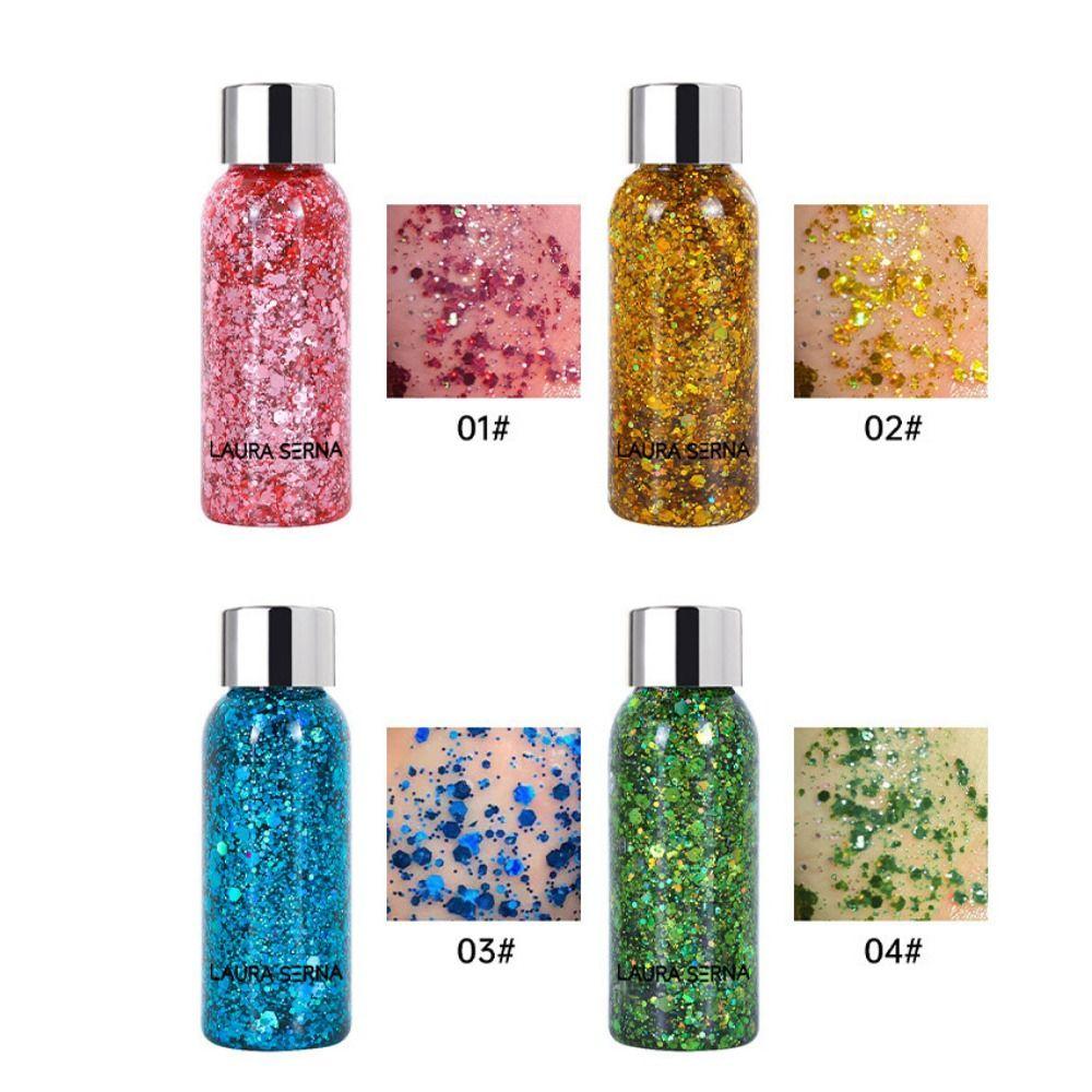 Nail Hair Face Body Decoration Eye Glitters Cream Gel, Sequins Makeup Glitter Gel Face Decoration