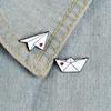 Boat Paper Plane Enamel Pins Dripping Oil  Cartoon   Party
