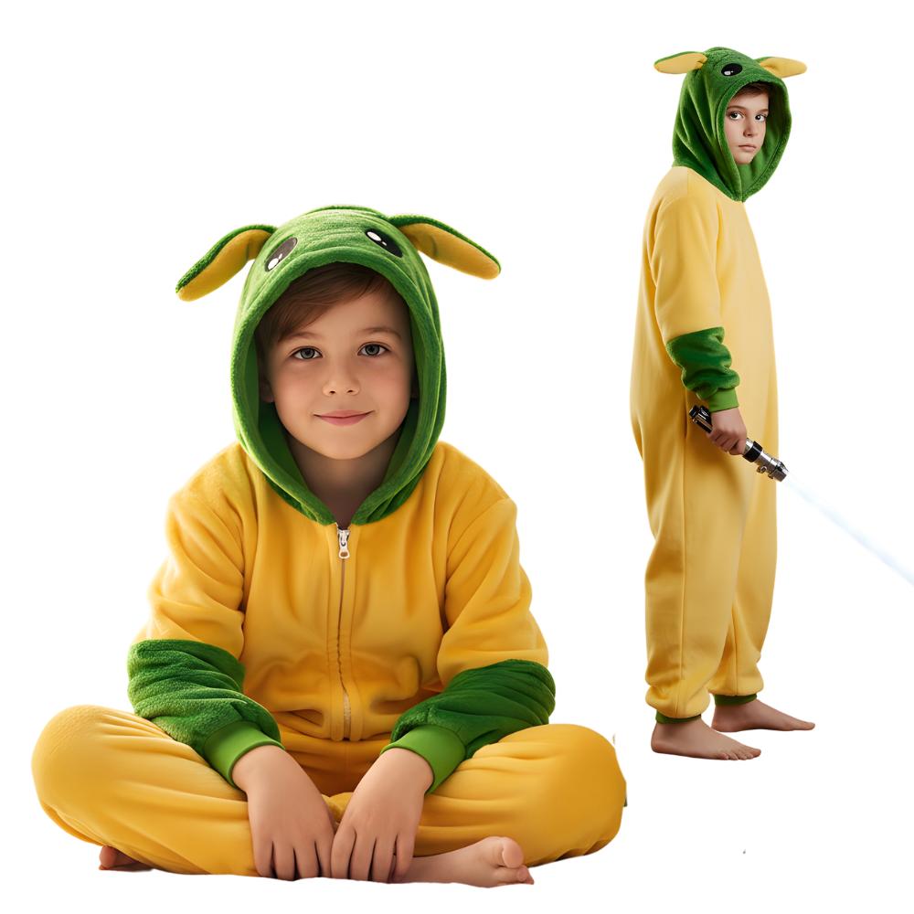 Piżama Onesie Kigurumi Kostium Przebranie Baby Yoda Dzieci 105 - 115Cm
