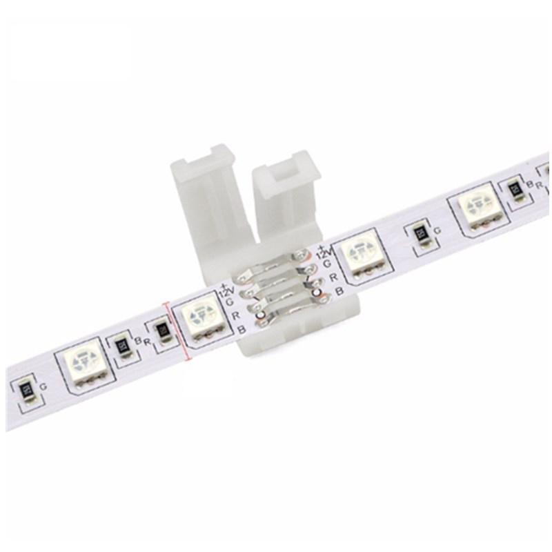 Ленточный свет RGB светодиодная лента разъем 10 мм соединение для SMD 5050 удлинительный провод RGB светодиодная лента бесплатная сварка 10 шт./лот 4Pin изящные ювелирные изделия
