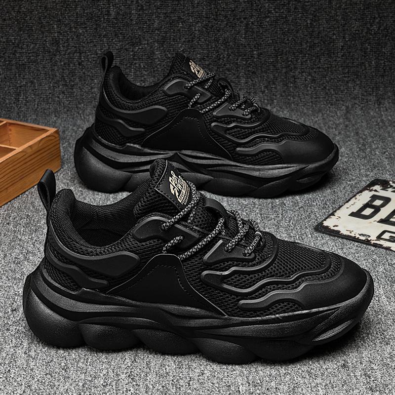Мужская модная повседневная обувь на толстой подошве, трендовые удобные кроссовки для мальчиков и студентов на мягкой подошве, мужские классические дышащие туфли