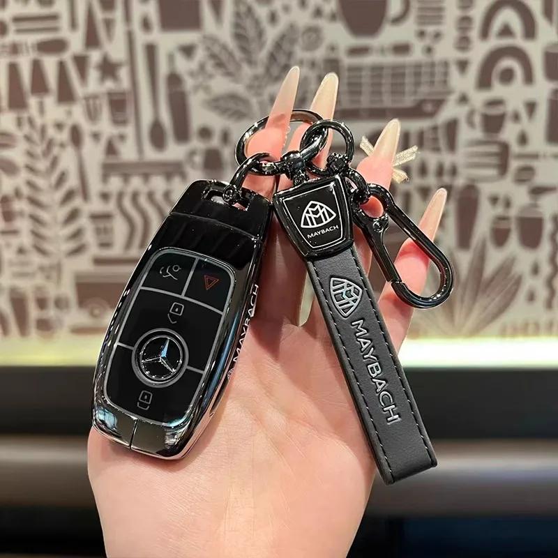 For Mercedes Benz GLS450 Car Key Protection Cover Maybach GLS480/600 Package High end Shell Metal Buckle for Men and Women HO1
