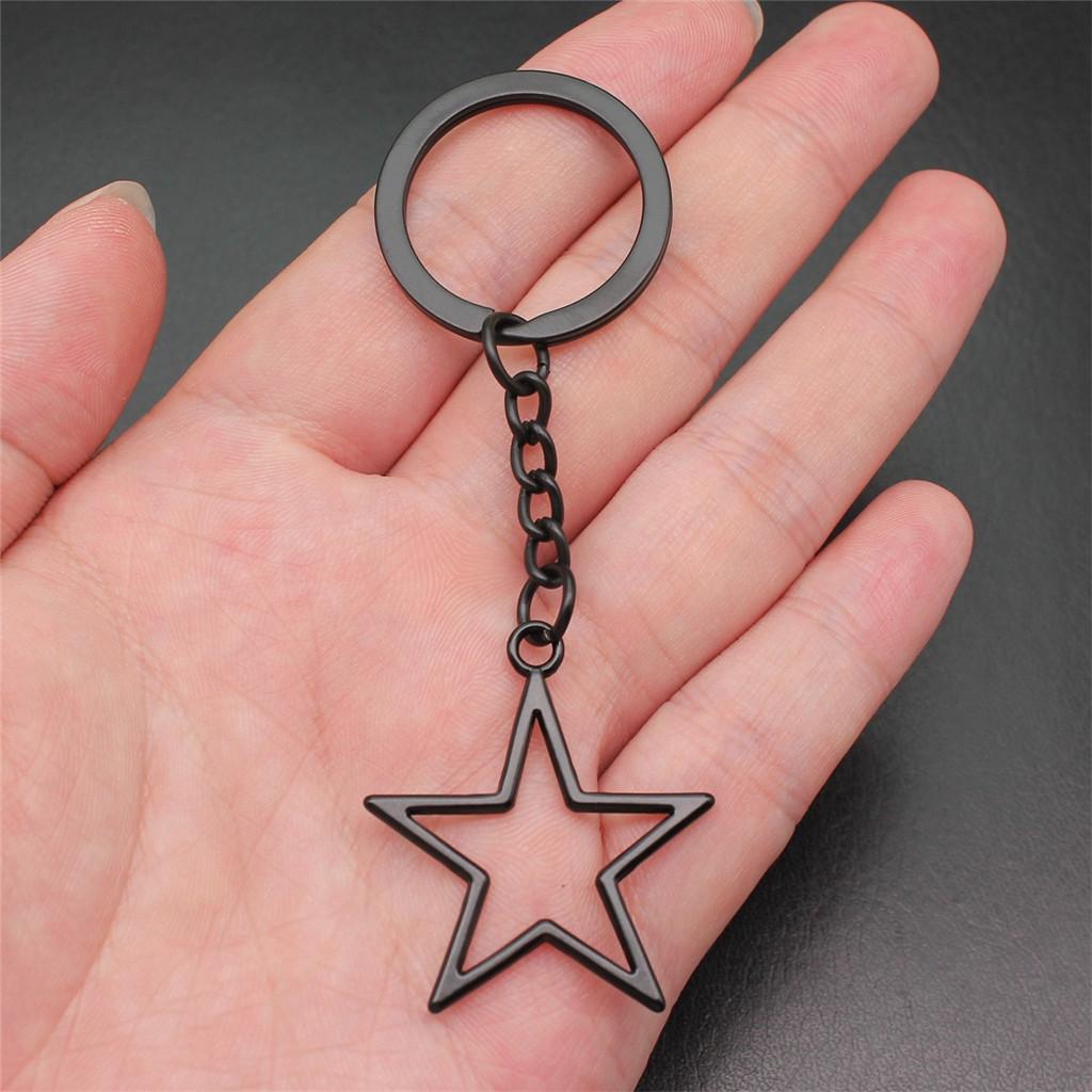 Брелок для ключей «Звезда, Луна, Пентаграмма» для мальчиков, украшения на Новый год, романтические распродажи товаров