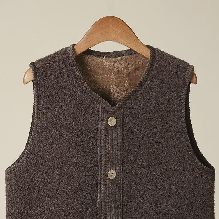 2024 Осень/Зима плюшевый овечий шерстяной женский универсальный модный жилет