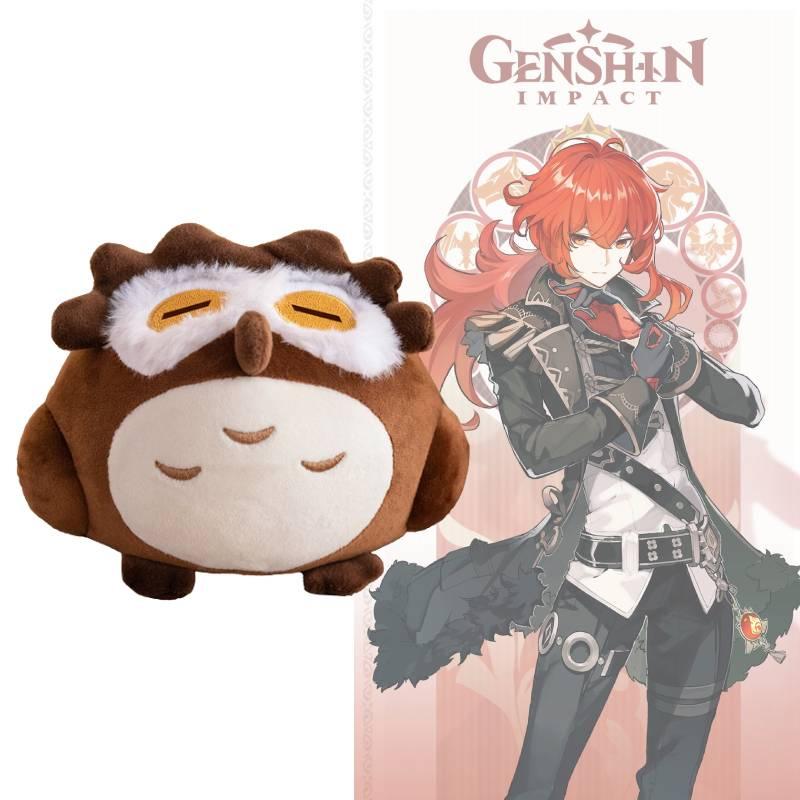 Genshin Impact Дилюк Рагнвиндр Сова Плюшевая игрушка Игра Животное Мягкая кукла Детский подарок