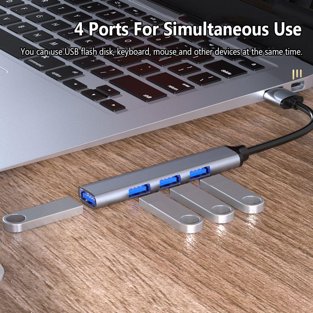 Splitter Type-C HUB High Speed Docking Station Hard Drive 2-in-1 USB 3.0 Expander Laptop PC