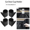 2/4pcs For Tesla Model 3 Y Car Door Cup Holder Cup Storage Box Rack Door Mount Drink Rank Water Bottle Stand Auto Accessories