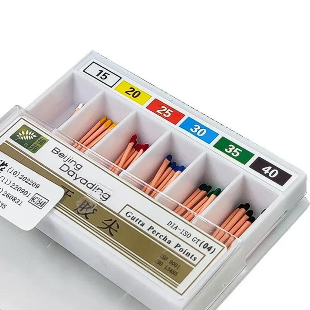 60 100 шт./Коробка Стоматологическая гуттаперчевая бумажный штифт 15-40 корневой канал эндодонтия ватные насадки стоматологические материалы (0.02# 04# 6#)