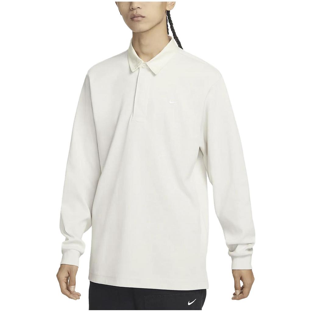 Nike Однотонная рубашка поло мужская белая DQ5222-030