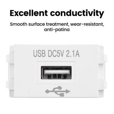 Панель для зарядки мобильного телефона, модуль питания USB, розетка 220 В, трансформатор 5 В, 2,1 А, адаптер для переключения розетки USB