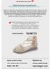 «Женские сандалии Fish Mouth Flat Sandals 2023 с молнией и полым каблуком»