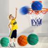1 Set Silent Basketball Quick Rebound Low Noise Adults Kids Training Ball with Basket for Indoor Outdoor