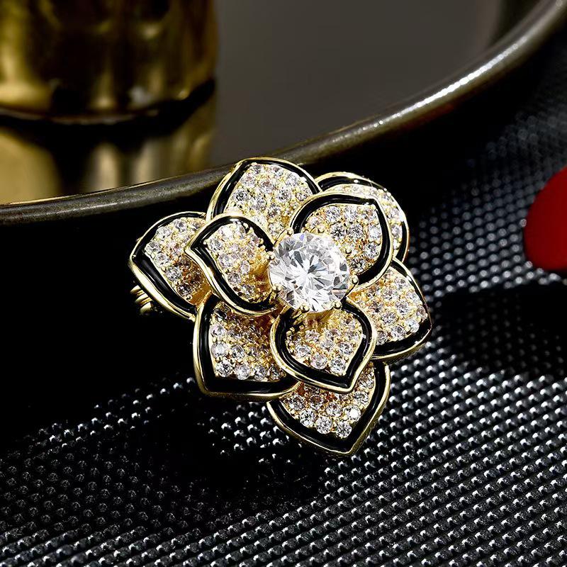 Изысканная брошь «Пион»: Высококачественная брошь в китайском стиле с цветочным узором для женщин, классический модный аксессуар и подарок