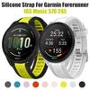 Спортивный силиконовый ремешок QuickFit двухцветный для Garmin Forerunner 165 570 42 мм 245 / Vivoactive 6 5 / Venu 2 Plus Sq