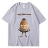 Funny Egg Ed Sheeran Meme Picture Tshirt Breathable Casual Short Sleeve Men's Women's Tshirt Super Street Headwear Gift
