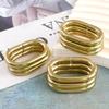 Meetee 5/10/20Pcs O Ring Buckles Pure Copper Solid Brass Clasp for Bag Strap Belt Buckle Dog Collar Hoop Leather Craft Accessory