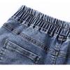 Джинсовые шорты, женские летние свободные широкие брюки с эластичной резинкой на талии, модные повседневные универсальные шорты