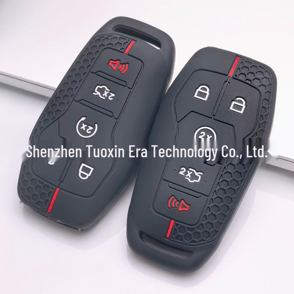 Ключница Cross Ford: Силиконовый чехол для Mondeo, Edge, Taurus, Lincoln, Mustang, Navigator