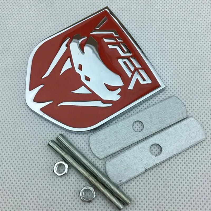 3D Metal Car Front Grille Badge Rear Trunk Sticker for Dodge Charger Viper Emblem AVENGER CALIBER DURANGO JOURNEY RAM DART QQ9