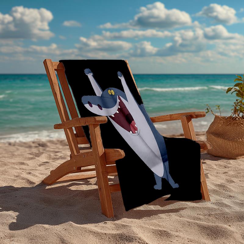 Ultra-Soft Beach Towel with Zig & Sharko Theme,Ideal for Pool - Camping, Diving - Perfect Travel Essential, Vibrant Beach Towel.
