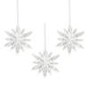 3Pcs/set DIY Christmas Transparent Snowflakes Acrylic Xmas Tree Ornaments  New Year