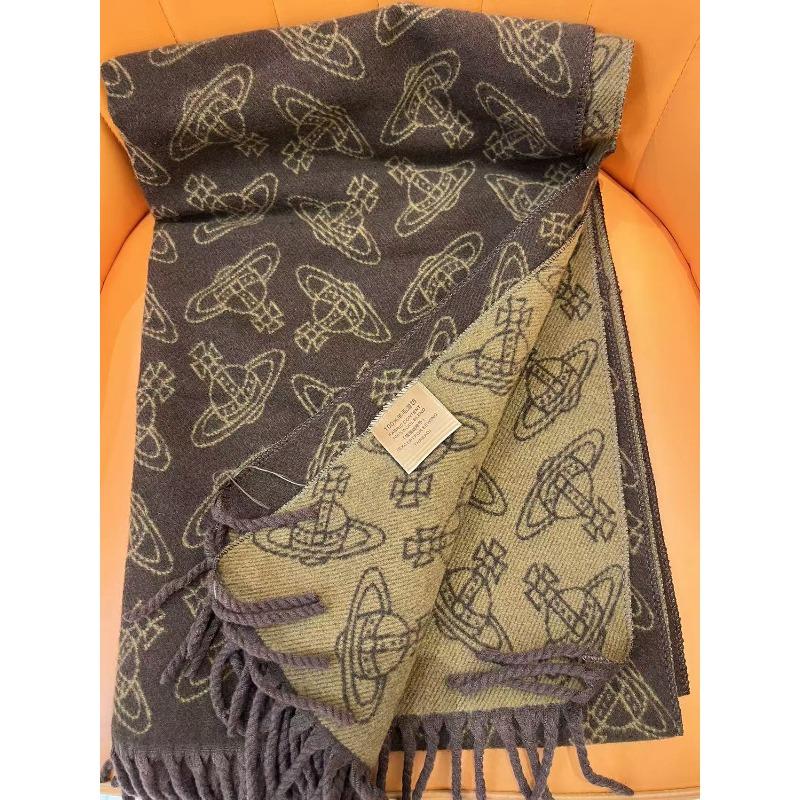 Saturn New Wool Blended Double Sided Queen Mother Scarf Women's Winter Thick Korean Style Winter Warm Tassel Shawl