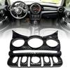 Рамка панели кнопок на приборной панели для MINI F55 F56 F57 2014-2024, Декоративная накладка кондиционера из АБС-пластика с рисунком под карбон для области внутренней панели
