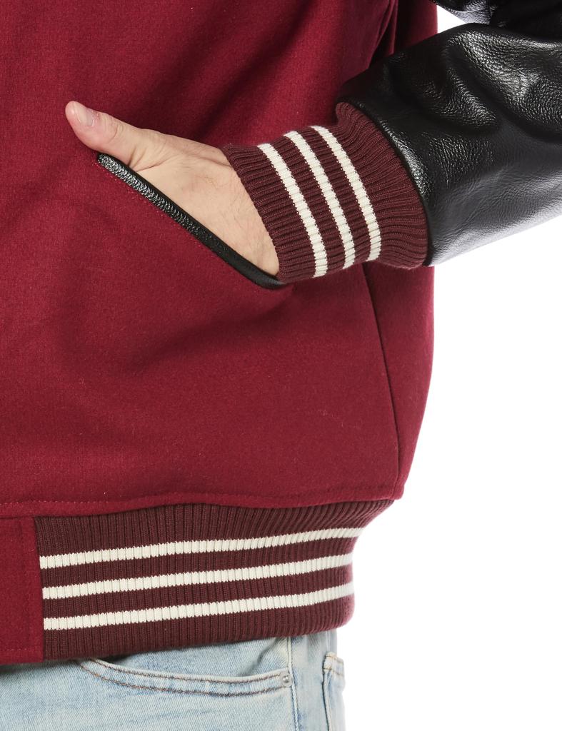 Стадионная куртка MELTON AWARD Maroon [Хьюстон] КУРТКА(ВЬЕТНАМ) Мужской