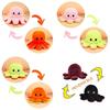 Unique Double-sided Flip Reversible Octopus Plush Toy With Realistic Expressions For Children