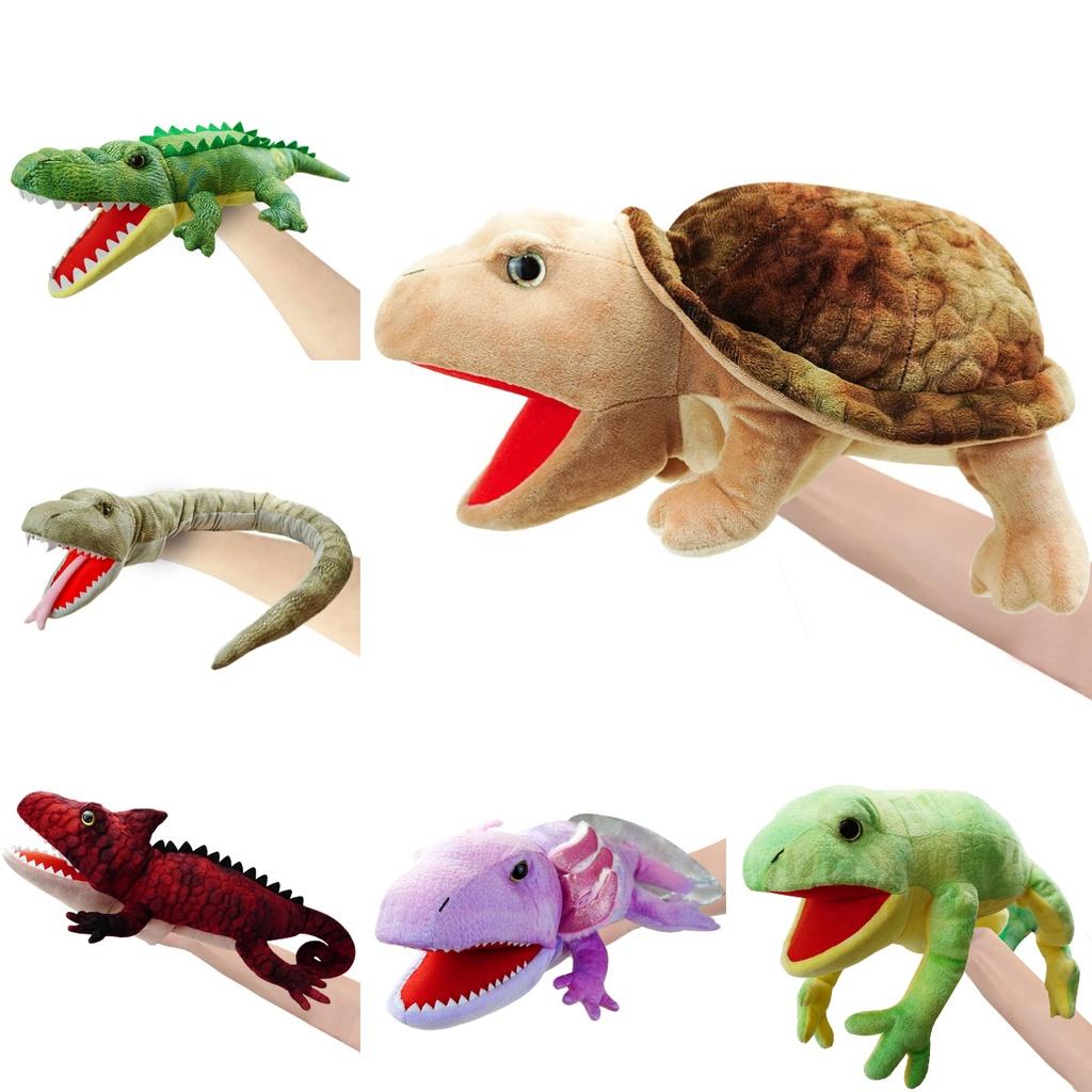 Adorable Lizard Puppet Plush Toy Soft Reptile Stuffed Animal For Kids Customizable Picture Design Short Plush 50cm Height