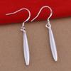 Посеребренные серьги Серебряные серьги S925 модные трендовые серебряные серьги-иглы