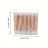 2000/1000pcs Unscented Cotton Swabs, Double-Headed, Wooden Stick, Makeup Removal & Cleaning Ear Cotton Swabs