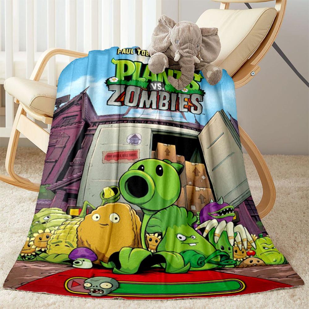 Plants vs. Zombies blankets Suitable for sofas, travel, living rooms also a good gift for friends and family Suitable for all seasons.