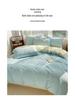 2024 A-Class Pure Cotton Bedding Set: Solid Color Duvet Cover & Bed Sheet