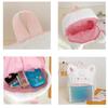 Rabbit Cute Cat Backpack Preppy Style Plush Shoulder Bag Sweet Idol Photocard Pouch Itabag  Outdoor