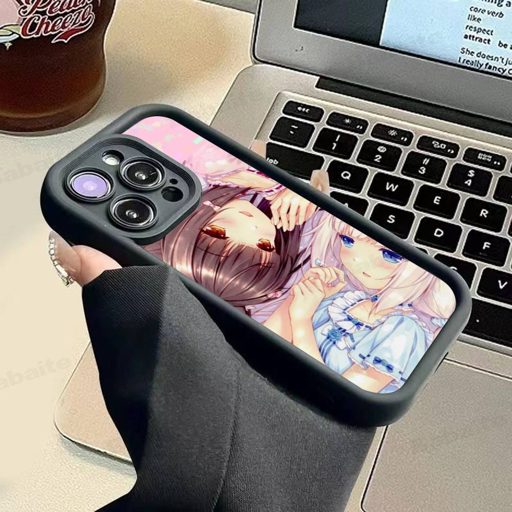 Чехол для телефона Chocola Nekopara для iPhone 17 16 15 14 13 12 11 Pro Max Plus
