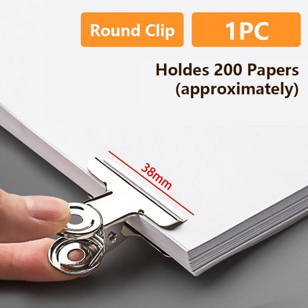 Universal Mountain Shaped Clip Stainless Steel Bill Clip Multifunctional Clamp  School Office