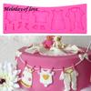 Silicone Mould 3D Baby Clothes Shower DIY Fondant Kitchen Cake Decorating Mold Chocolate Baking Tool
