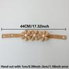 2pcs Bohemian Style Elastic Curtain Tieback with 3 Daisy Designs - Creamy White and Beige Floral Pattern, Strong Invisible Hook for Easy Installation