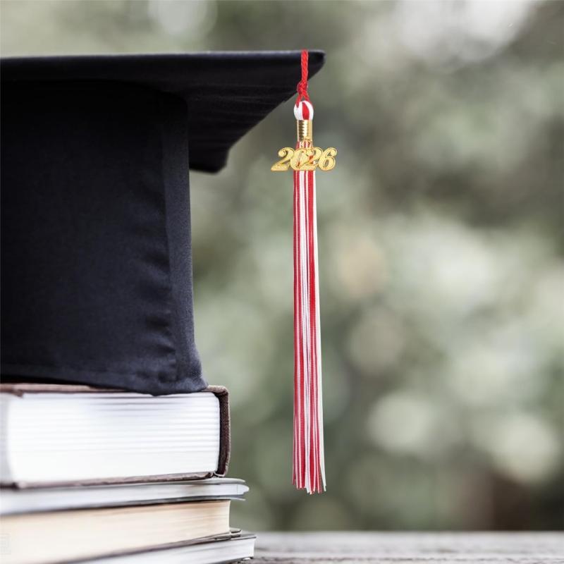 10 шт. Кисточки для выпускного 2026 года с подвеской-годом, кисточки для выпускной шапочки, для академических мантий, шапочек и церемоний вручения дипломов
