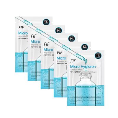 FIF низкомолекулярная гиалуроновая увлажняющая ампульная маска 5 листов (увлажнение сухой кожи)