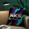 Крутая машина H-Hks Наволочка Плюшевая ткань Мягкая наволочка Двусторонняя печать Наволочка для диванной подушки