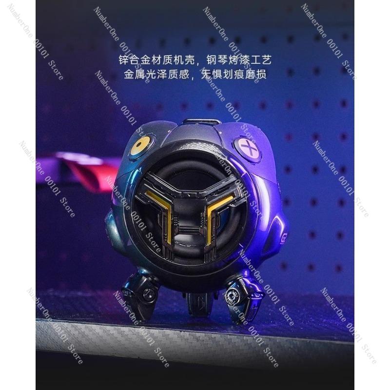 Mini Mecha Bluetooth Speaker, Portable Desktop Speaker with High Sound Quality, Compact Bluetooth Speaker for Home Office Use