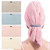 Large Ultra-fine Fiber Hair Towel, Soft Dry Towel With Elastic Band, Long Curly Hair Quick Drying Headscarf