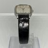 Б/у, отличное состояние, рабочие женские кварцевые часы SEIKO, квадратный корпус, черный кожаный ремешок, 4720-5020