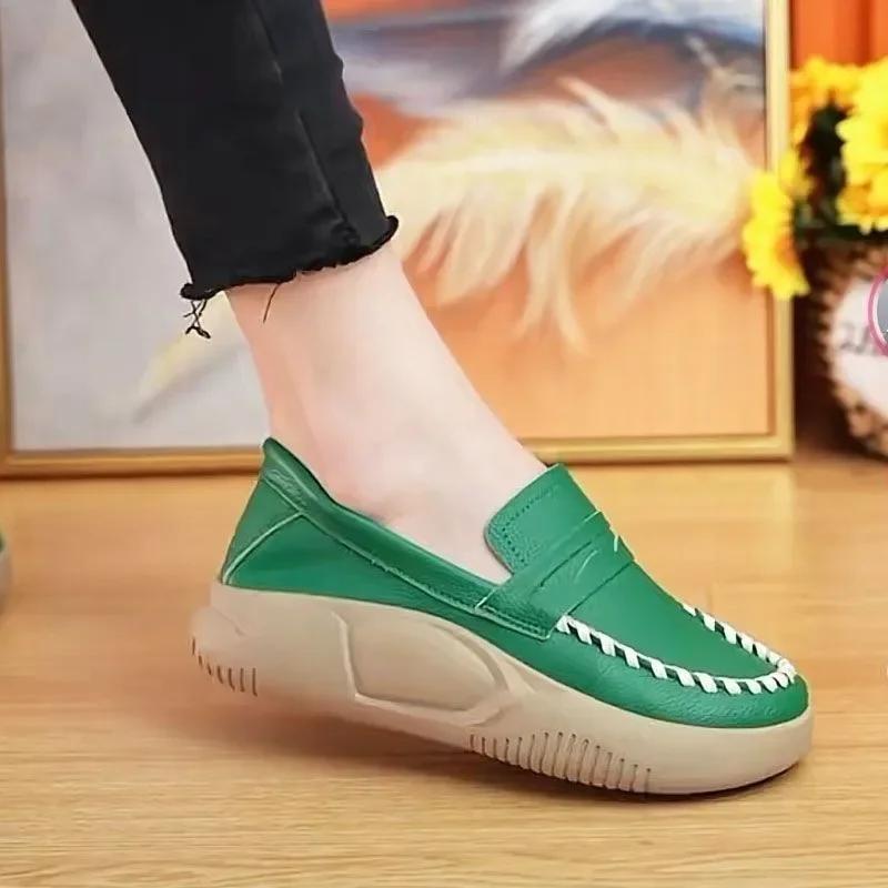 Women's Shoes 2025 Women Sports Shoe Thick Sole Casual Shoes Comfortable Female Vulcanzied Shoes Slip On Wear-resistant Zapatos