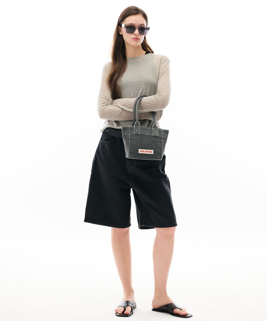 Чемодан-сумка Shopper Vintage [Угольный]-Мини