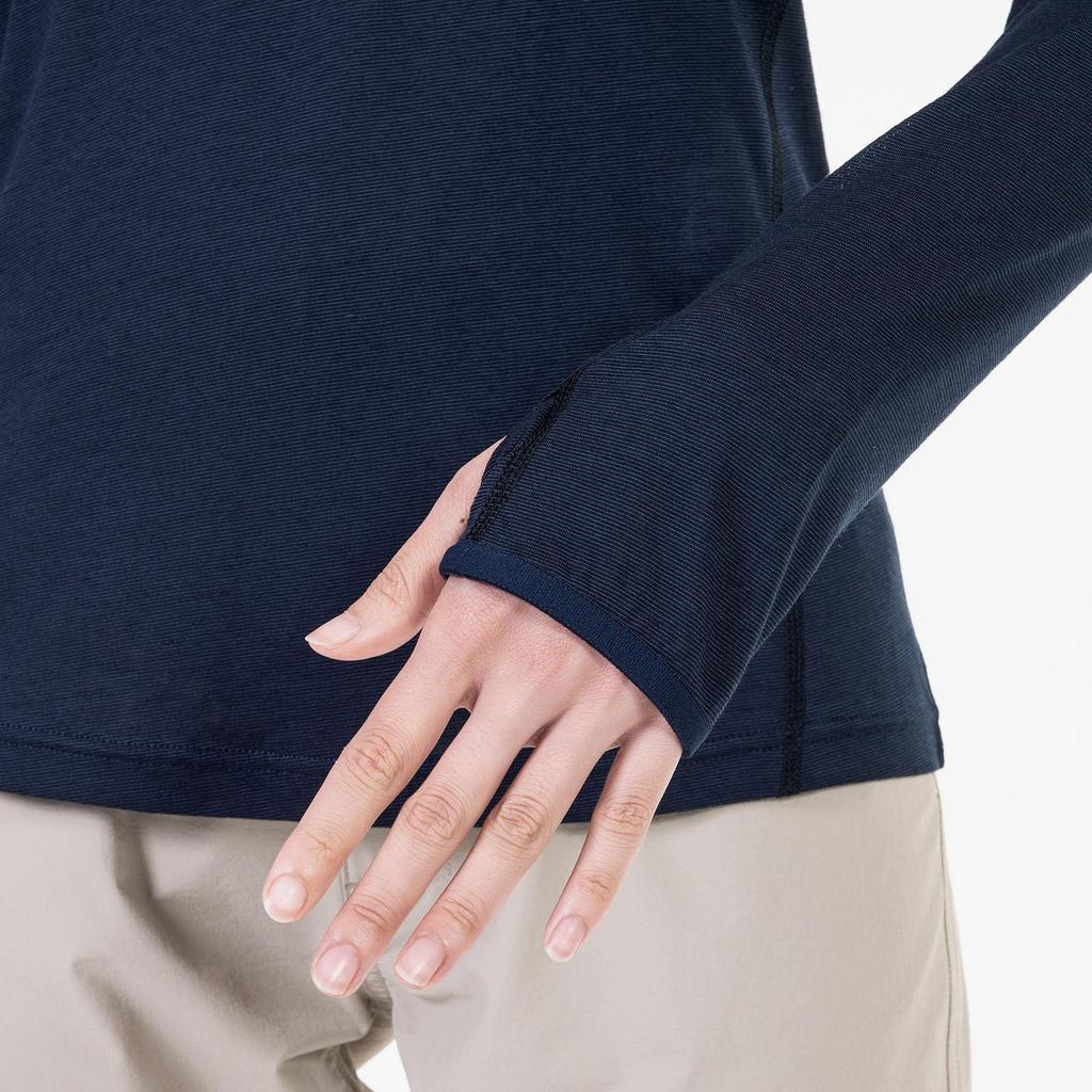 Рубашка для скалолазания Kutie Wool Zip с длинным рукавом KUHTAI II Wool Zip LS W НОВАЯ [Millet] женская LOGO_SILVER